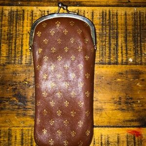 Vtg Leather Cigarette case Pack Holder